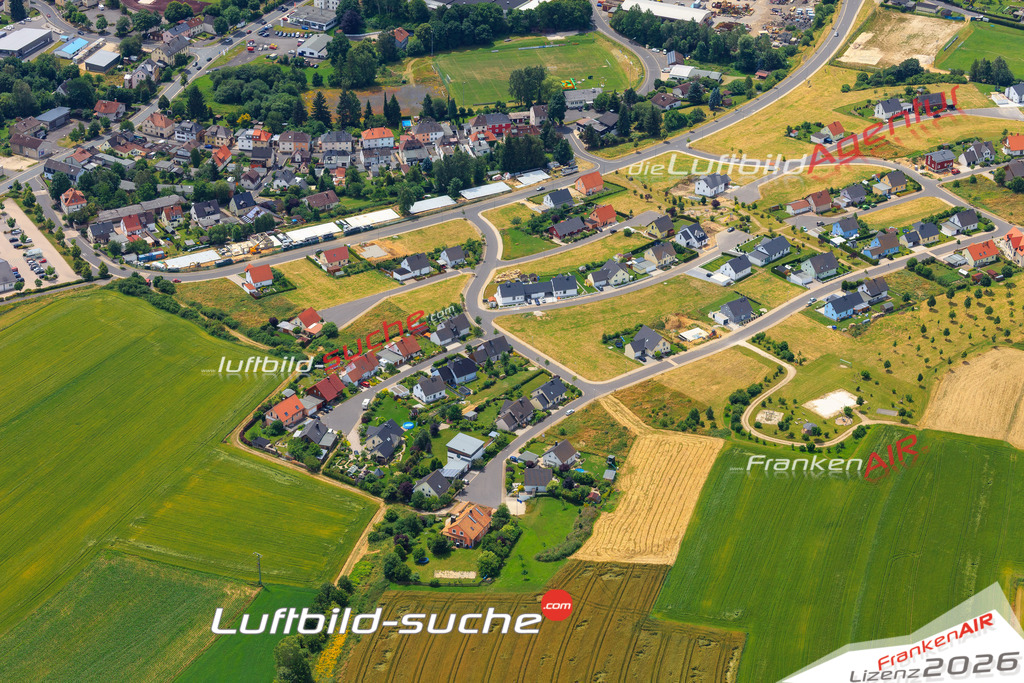 Die Luftaufnahme der Stadt Wunsiedel wurde vom UL-Flugzeug heraus erstellt ( keine Drohne )- hohe Auflösung für beste Qualität