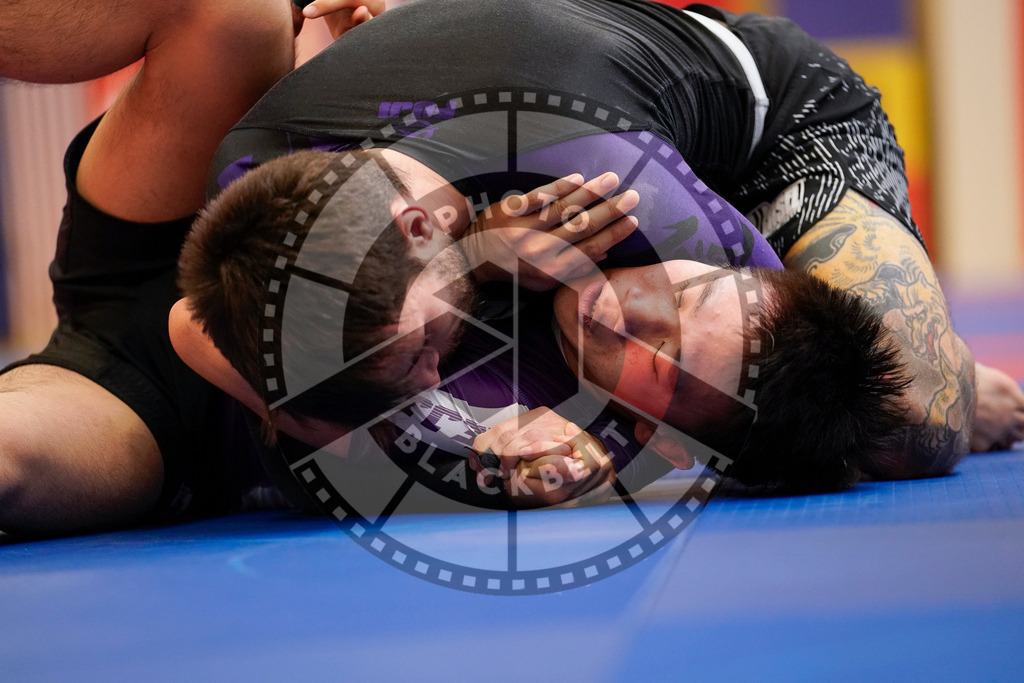 20240203PBB09339 | Fighters compete during the Brazilian Jiu-Jitsu Championship of the AJP Tour in Maintal by Frankfurt am Main, Germany, on February 2, 2024.