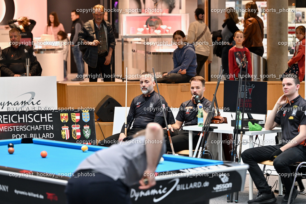 Pool Billard Bundesliga 2025 im ATRIO | MICHAEL MOSLER, Albin Ouschan, Pool Billard Bundesliga 2025 im ATRIO, Pool Billard Bundesliga 2025 im ATRIO am 29.03.2025 in Villach (Atrio), Austria, (Photo by Bernd Stefan)