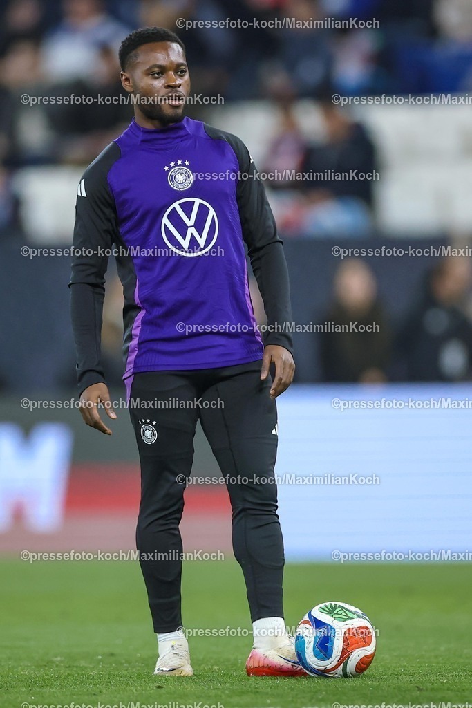 DFB10102502028 | 10.10.2025, Fußball, Länderspiel, Deutschland - Luxemburg, UEFA WM-Qualifikation, 2025/2026, Gruppe A, PreZero Arena in Sinsheim: Ridle Baku (GER #7) DFB regulations prohibit any use of photographs as image sequences and or quasi-video.