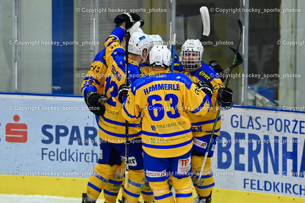 ESC Steindorf vs. EHC Althofen 22.2.2023 | Jubel EHC Althofen Mannschaft, 