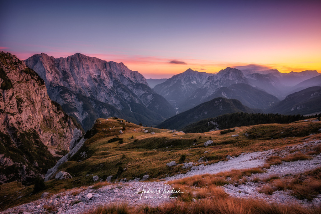 Abendstimmung in den Bergen | Andre Wandrei - Nature Artworx - Realisiert mit Pictrs.com