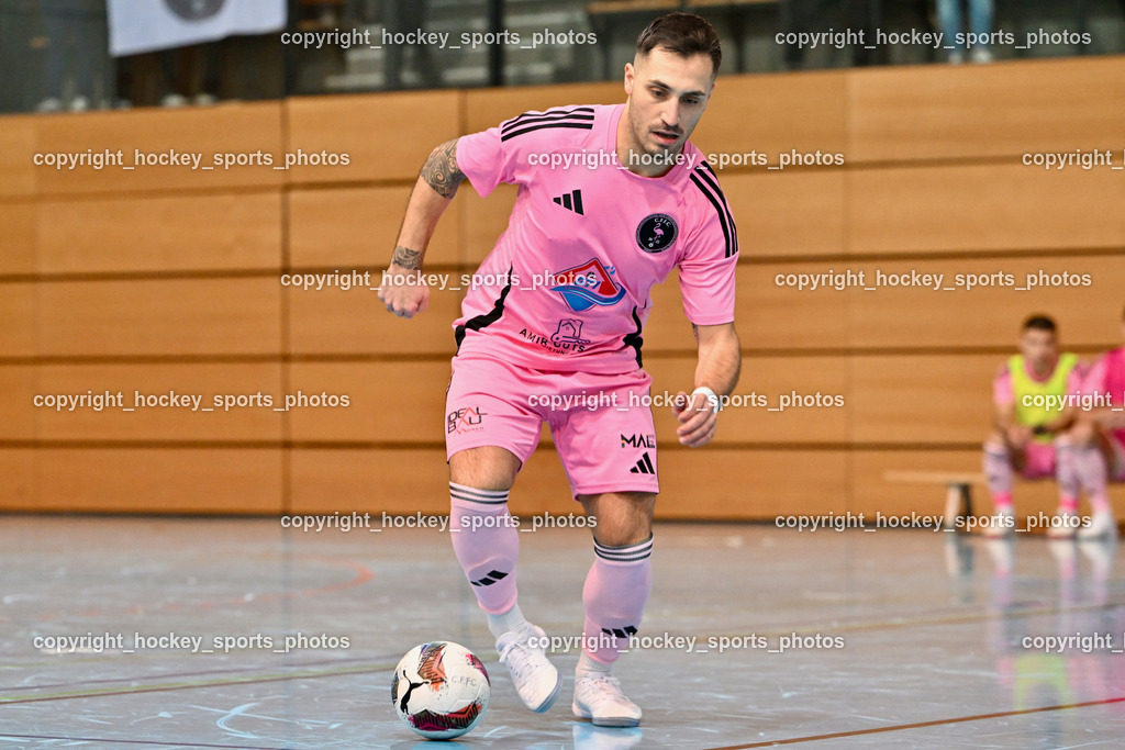 Carinthia Flamengo Futsal Club vs. FC Ljuti Krajisnici | #70 Yosifov Svetlozar Angelov Carinthia Flamengo, Carinthia Flamengo Futsal Club vs. FC Ljuti Krajisnici, Carinthia Flamengo Futsal Club vs. FC Ljuti Krajisnici am 05.01.2025 in Klagenfurt (Ballspielhalle Viktring), Austria, (Photo by Bernd Stefan)