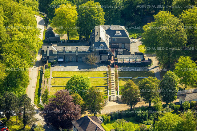 Hagen240504294 | Luftbild, Hohenhof - Jugendstil-Villa Osthaus-Museum, Hagener Impuls, Parkanlage, Emst, Hagen, Ruhrgebiet, Nordrhein-Westfalen, Deutschland