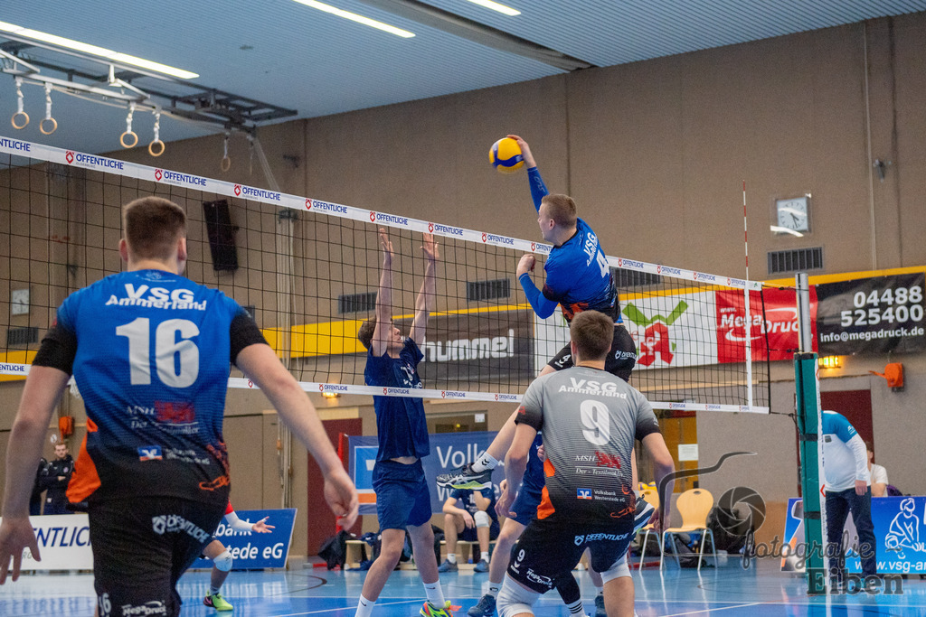 VSG Ammerland-VSG Lüneburg 2 | Volleyball Regionalliga; VSG Ammerland-VSG Lüneburg 2 am 04.02.2024; in Westerstede (Sporthalle Norderstraße), Photo: Philip Eiben 2024 - Realisiert mit Pictrs.com