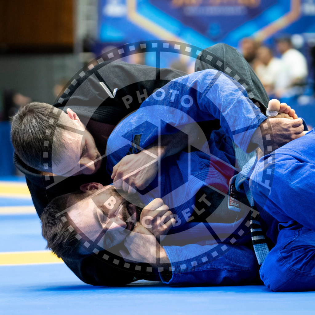 20240121PBB5458 | Fighters compete during the second day of the IBJJF European Championship in Paris, France, on January 21, 2024.