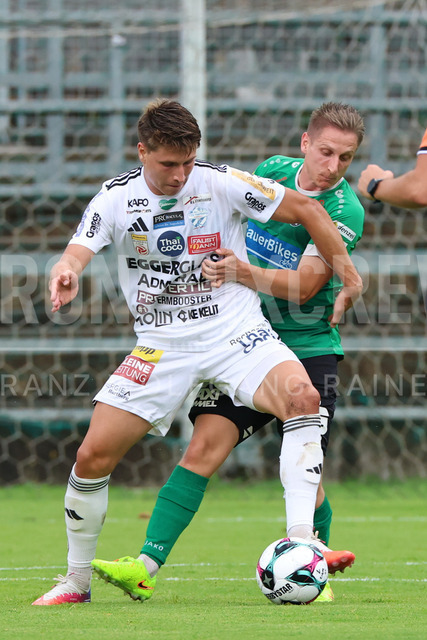 Friendly Match: SC Weiz vs TSV Hartberg in Weiz | Weiz, AUSTRIA, 01.JUL.26 - SOCCER - ADMIRAL Bundesliga, SC Weiz vs TSV Hartberg, test match. The image shows Marco Hoffmann (Hartberg) and Nico Pichler (SC Weiz).