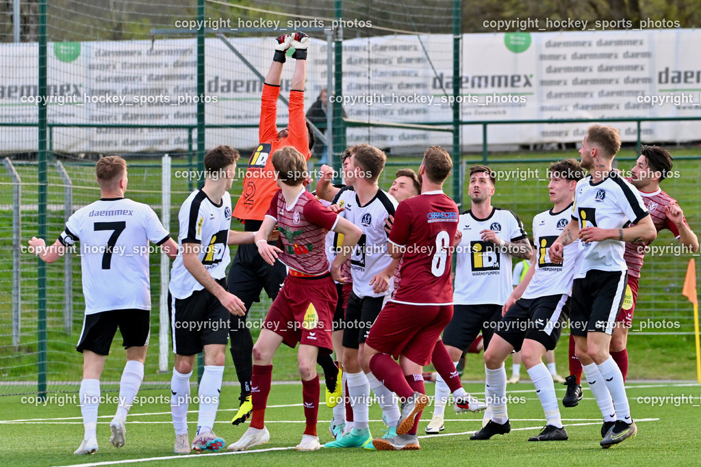 SV Spittal vs. VST Völkermarkt 5.4.2024 | #7 Ralph Roman Scheer SV Spittal, #1 Marko Soldo SV Spittal, #10 Mario Michael Kuester VST Völkermarkt, #6 Lukas Ladinig VST Völkermarkt, #20 Igor Kondic SV Spittal, #44 Miha Kostanjsek SV Spittal, SV Spittal vs. VST Völkermarkt 5.4.2024, SV Spittal vs. VST Völkermarkt am 05.04.2024 in Spittal an der Drau (Goldeck Stadion), Austria, (Photo by Bernd Stefan)