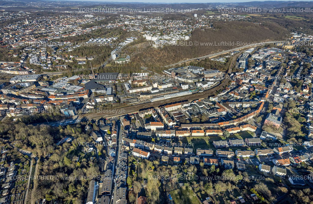 Hagen250302699 | Luftbild, Volmetalbrücke im Wohngebiet Ortsansicht Ortsteil Oberhagen, Mittelstadt, Hagen, Ruhrgebiet, Nordrhein-Westfalen, Deutschland