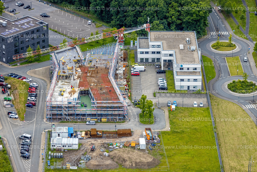 Bochum220603743 | Luftbild, Baustelle mit Neubau Gesundheitscampus, an der RUB Ruhr-Universität Bochum, Querenburg, Bochum, Ruhrgebiet, Nordrhein-Westfalen, Deutschland