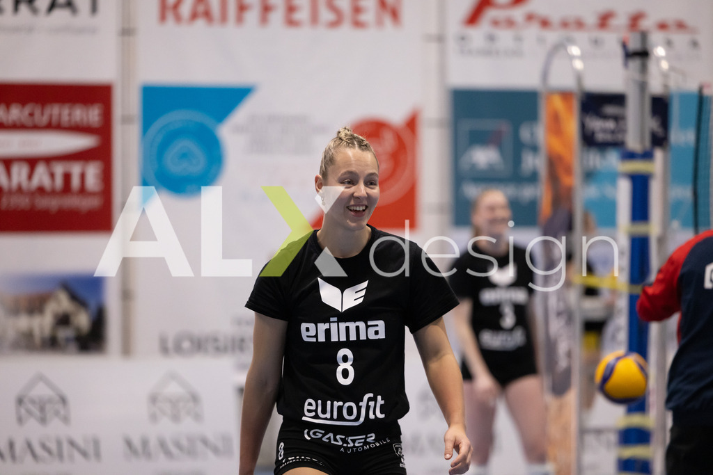Volleyball I Frauen I Saison 2025-2026 I Volleyball NLA | Women I 1/4 Finals I  BIWI VFM - VC Kanti Schaffhausen I 01.03.2026 | 8 Lina-Marie Lieb (DE) (VC Kanti Schaffhausen) – Aussen - Realisiert mit Pictrs.com