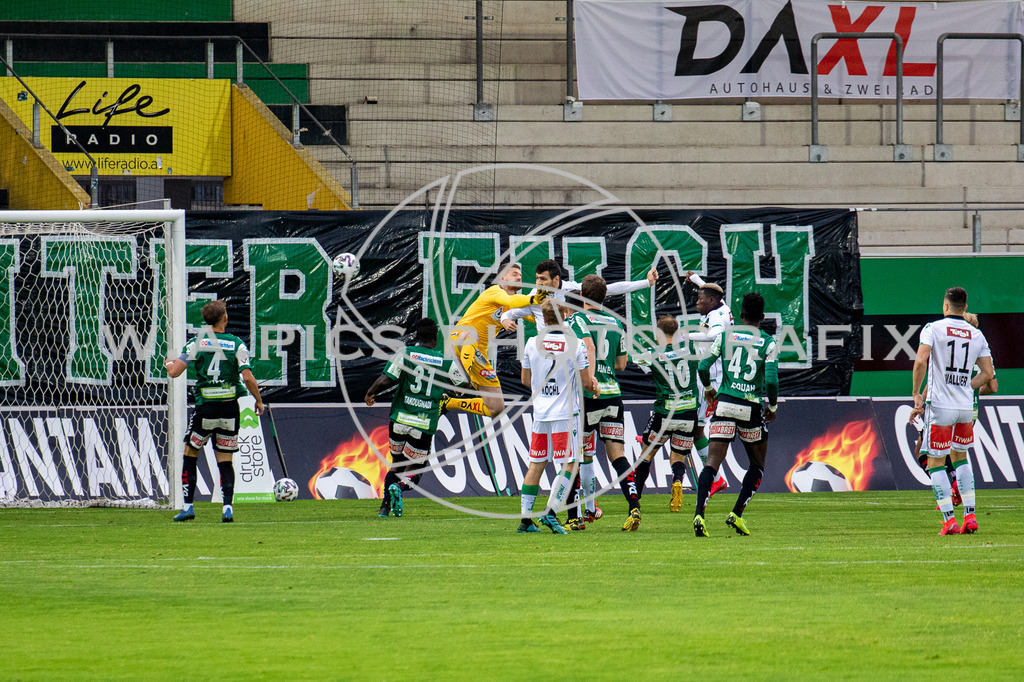 SV Ried vs Fc Wacker Innsbruck | RIED,AUSTRIA,17.JUL.20 - SOCCER - HPYBET 2. Liga, SV Ried vs FC Wacker Innsbruck. Image shows goal 0-1 Stefan Meusburger (Wacker).
Photo: SMP/Andreas Willdoner