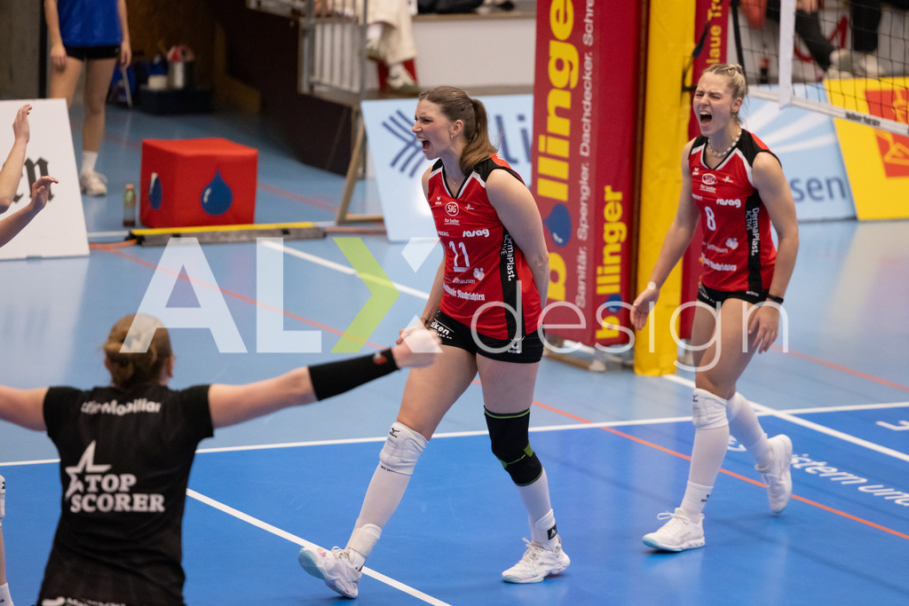 Volleyball I Frauen I Saison 2025-2026 I Volleyball NLA | Women I 1/2 Finals I  VC Kanti Schaffhausen - Sm'Aesch Pfeffingen I 18.03.2026 | 11 Kateřina Holásková (CZ) (VC Kanti Schaffhausen) – Mitte - Realisiert mit Pictrs.com