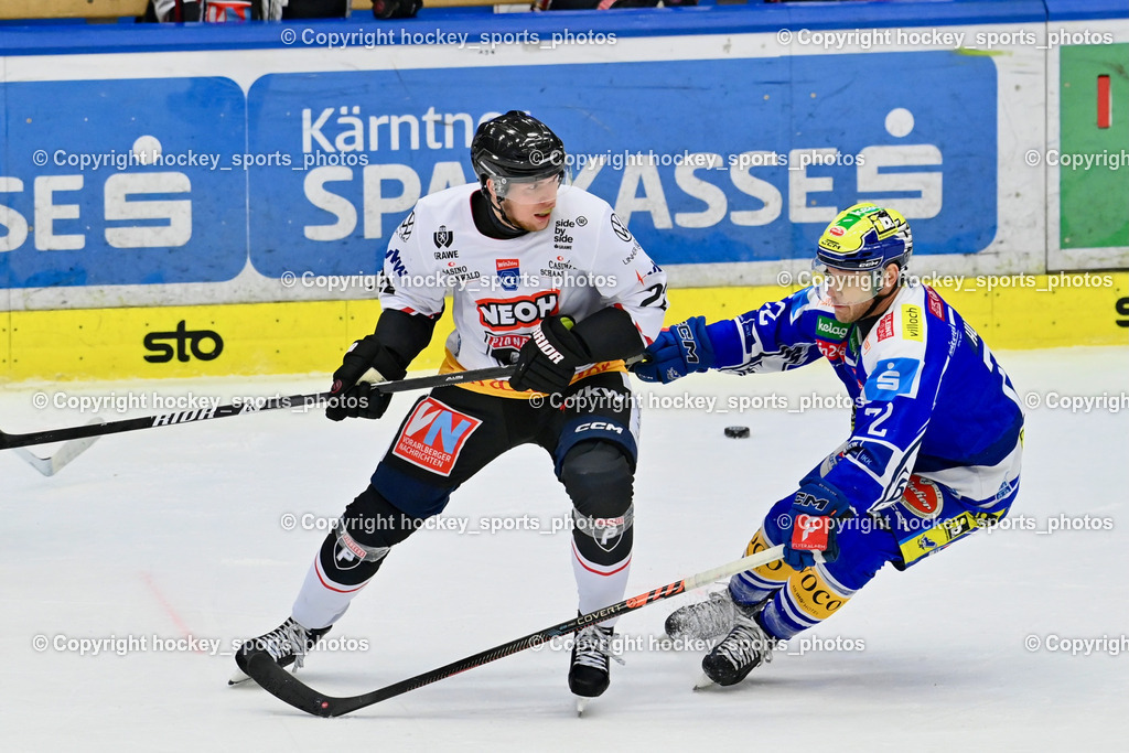EC IDM Wärmepumpen VSV vs. Pioneers Vorarlberg | #22 Luca Erne Pioneers Vorarlberg, #72 John Hughes EC VSV, EC IDM Wärmepumpen VSV vs. Pioneers Vorarlberg, EC IDM Wärmepumpen VSV vs. Pioneers Vorarlberg am 22.02.2026 in Villach (Stadthalle Villach), Austria, (Photo by Bernd Stefan)