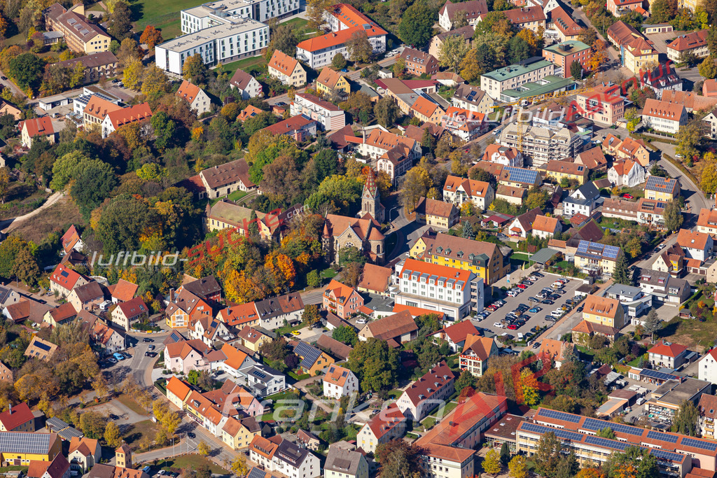 aktuelles Luftbild von  Neuendettelsau - Luftaufnahme wurde 2019 von https://frankenair.de mittels Flugzeug (keine Drohne) erstellt.