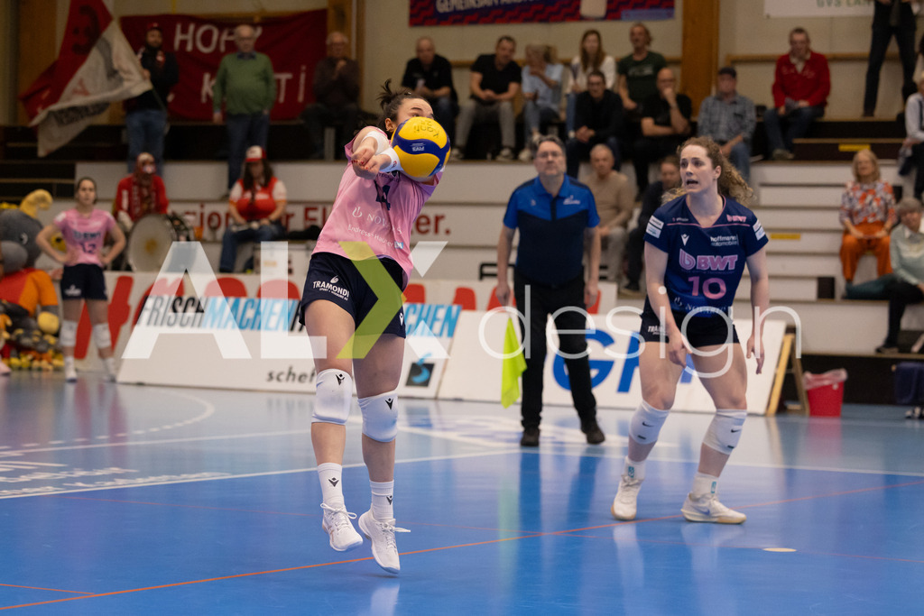 Volleyball I Frauen I Saison 2025-2026 I Volleyball NLA | Women I 1/2 Finals I  VC Kanti Schaffhausen - Sm'Aesch Pfeffingen I 07.03.2026 | 14 Romina Schnyder (CH) (Sm'Aesch Pfeffingen) – Libera - Realisiert mit Pictrs.com
