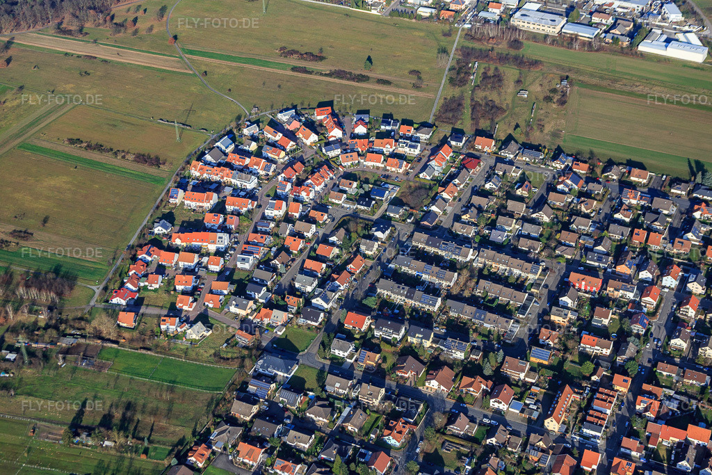 Luftbild: Wilhelmsäcker im Ortsteil Spöck in Stutensee im Bundesland Baden-Württemberg in Deutschland. Foto: IMG_085322.jpg vom 19.12.2015 durch Werner Riehm/FLY-FOTO.de