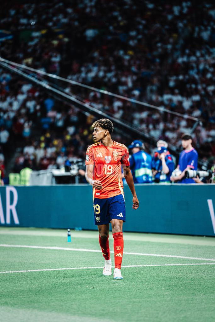 Fußball | Herren | UEFA-Fußball-Europameisterschaft 2024 | Finale | Spanien vs. England | 14.07.2024 | Lamine Yamal (#19, Spanien)