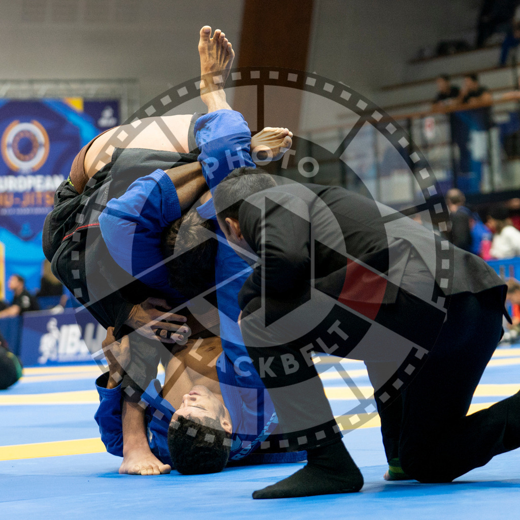 20240124PBB00332 | Fighters compete during the second day of the IBJJF European Championship in Paris, France, on January 24, 2024.