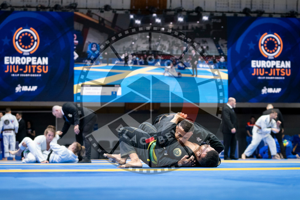 20240126PBB0109 | Fighters compete during the Brazilian Jiu-Jitsu European Championship of the IBJJF in Paris, France, on January 26, 2024.