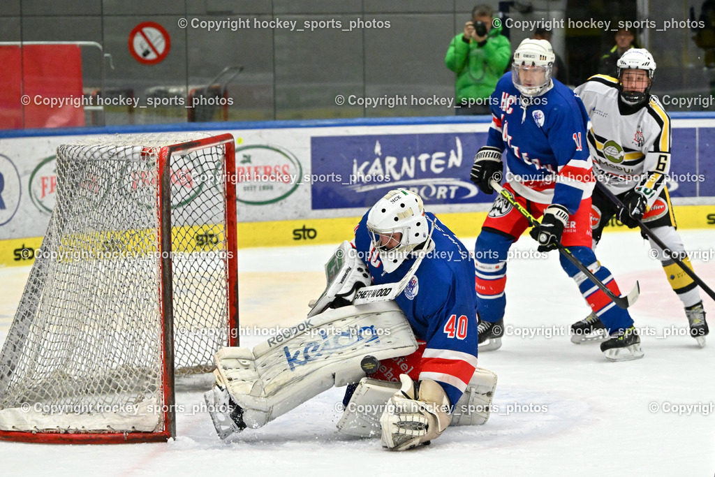 Carinthian Team vs. HC Köttern 12.2.2024 | #40 Zitterer Andre Albert, #11 Novak Johannes, #6 Ropatsch Eduard Enzo