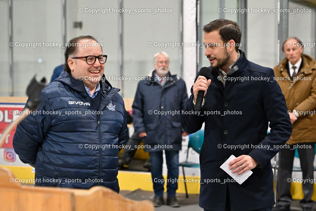 ESC Soccerzone Steindorf 50 Jahr Feier 26.2.2023 | Sportlicher Leiter ESC Steindorf Armin Rac, Landtagsabgeordneter Kärnten Sebastian Schuschnig