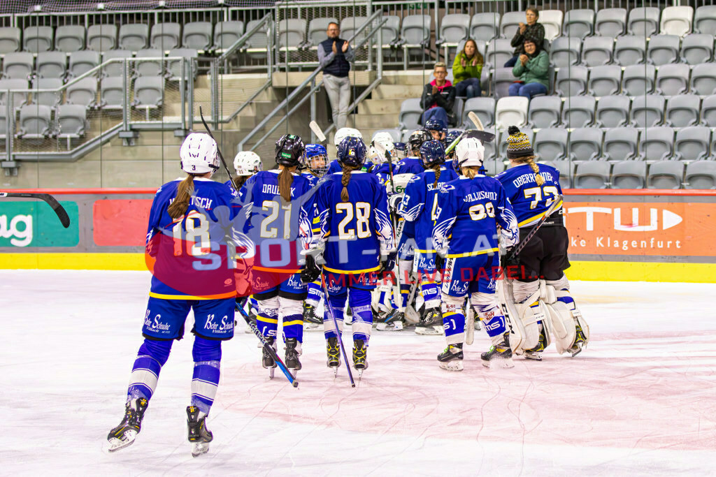 Eishockey DEBL 2023/24 | Eishockey DEBL 2023/24, KAC Frauen - Villach Lady Hawks am 27.09.2023 in Klagenfurt (Heidi Horten Arena), Austria, (Photo by Ernst Krawagner sport-fan.at) - Realisiert mit Pictrs.com