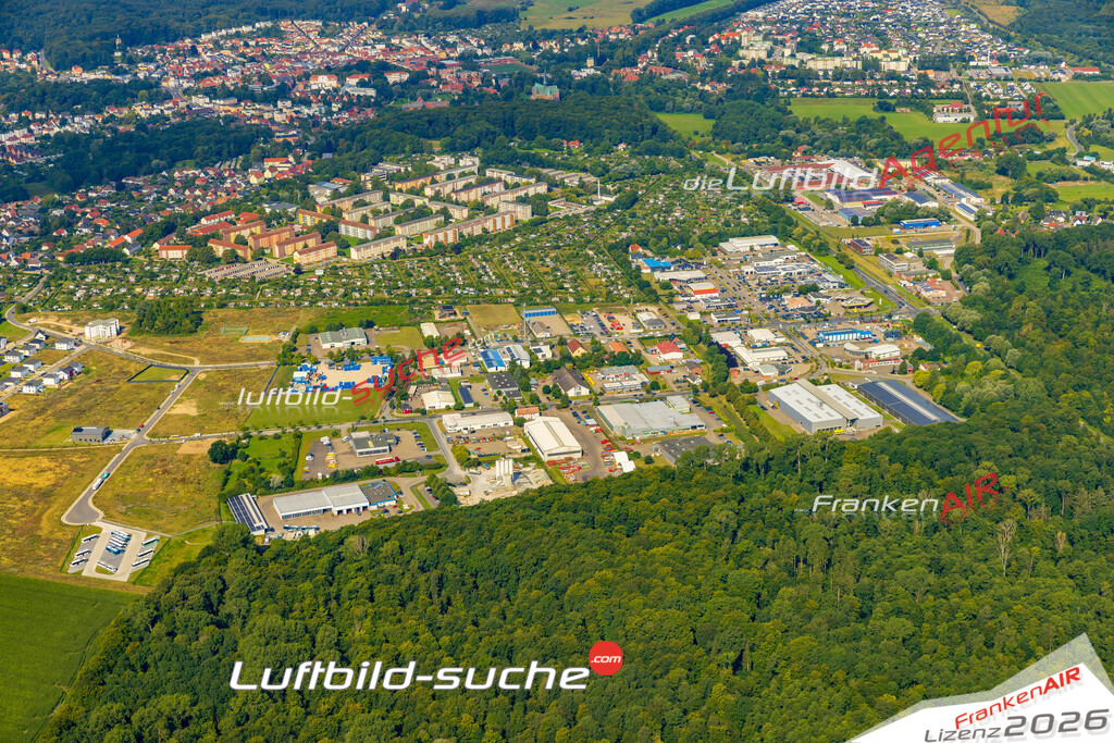 Schöne Luftaufnahme als Geschenk in Gewerbegebiet Bad Doberan - Die Luftbildaufnahme wurde 2025 vom UL-Flugzeug heraus erstellt ( keine Drohne ) - Hochauflösende Luftaufnahme -Nicht vergleichbar mit Google Maps oder Satelittenbilder- Die Geschenkidee !Mit Lizenz und Bildrechte bestellbar
