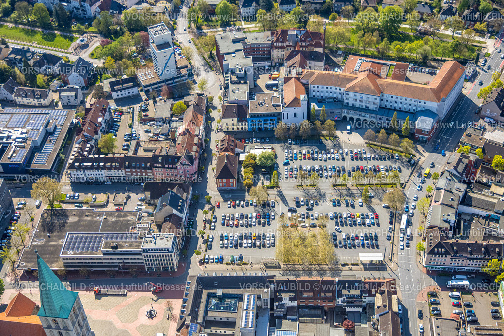 Hamm260400903Mitte | Luftbild, Parkplatz Fläche am Johanniter-Kliniken Hamm Nassauerstraße, Mitte, Hamm, Ruhrgebiet, Nordrhein-Westfalen, Deutschland