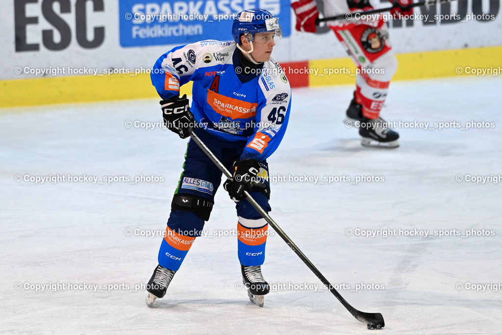 ESC Sparkasse Steindorf vs. ESV Ferlach | #46 Maurer Julian ESC Steindorf, ESC Sparkasse Steindorf vs. ESV Ferlach, ESC Sparkasse Steindorf vs. ESV Ferlach am 22.02.2026 in Steindorf  (Ossiachersee Halle ), Austria, (Photo by Bernd Stefan)