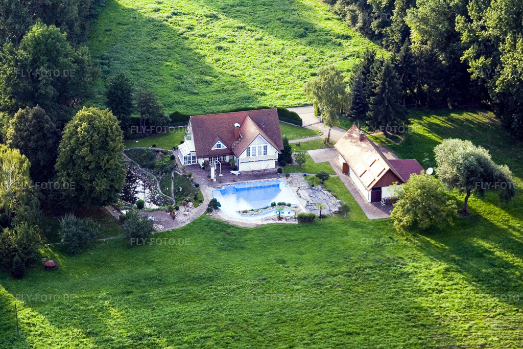 Luftbild: Vimbuch, Gärtnerei am Römerpfad im Ortsteil Steinbach in Baden-Baden im Bundesland Baden-Württemberg in Deutschland. Foto: IMG_3910.jpg vom 10.09.2006 durch Werner Riehm/FLY-FOTO.de