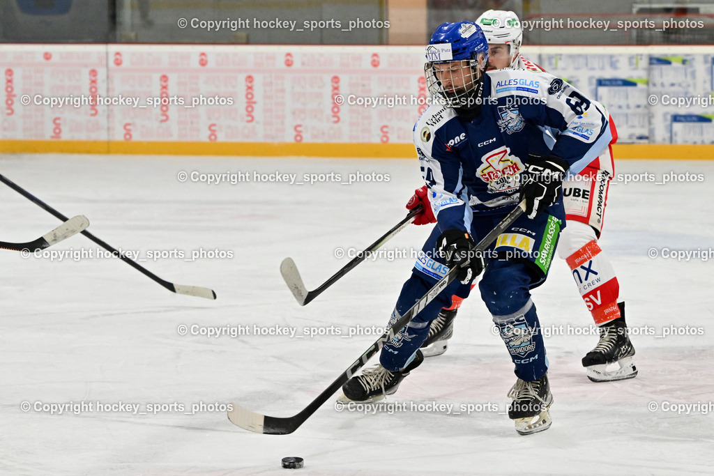 ESV FERLACH vs. ESC SOCCERZONE STEINDORF | #69 Kreuzer Philipp ESC Steindorf, ESV FERLACH vs. ESC SOCCERZONE STEINDORF, ESV FERLACH vs. ESC SOCCERZONE STEINDORF am 22.11.2024 in Ferlach (Eishalle Ferlach ), Austria, (Photo by Bernd Stefan)