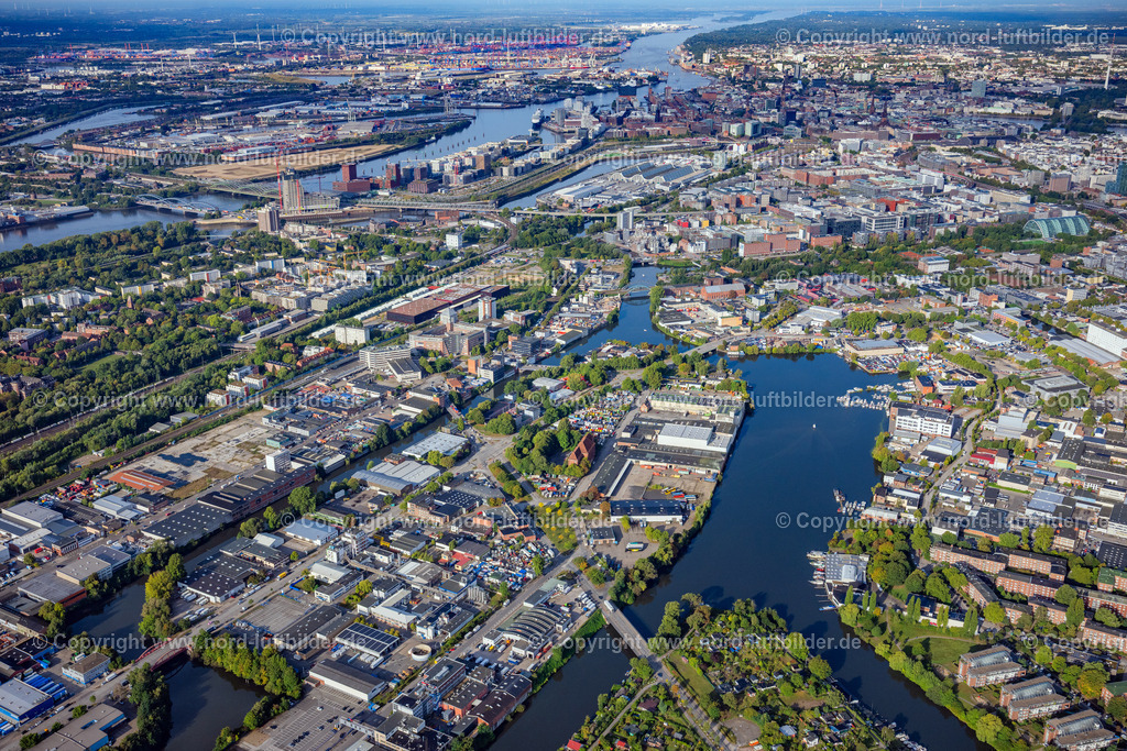 Hamburg_Rothenburgsort_ELS_7472200925 | HAMBURG 20.09.2025 Industrie- und Gewerbegebiet " Großmannstraße " an der Straße Bullenhuser Damm in Hamburg, Deutschland. // Industrial and commercial area " Grossmannstrasse " on street Bullenhuser Damm in Hamburg, Germany. Foto: Martin Elsen