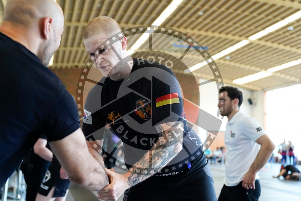 20240608PBB00212 | Fighters compete during the ILLCS VII summer edition luta livre competition in Hannover, Germany, on June 8, 2024.