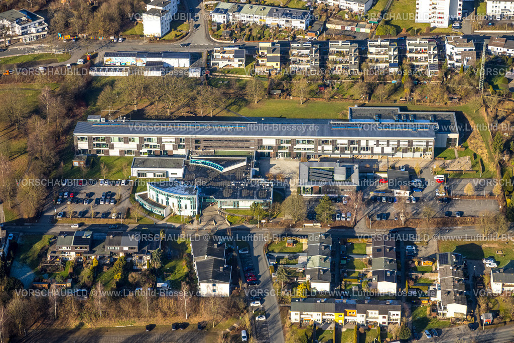 Meschede260104322 | Luftbild, Fachhochschule Südwestfalen Campus, Meschede-Stadt, Meschede, Sauerland, Nordrhein-Westfalen, Deutschland
