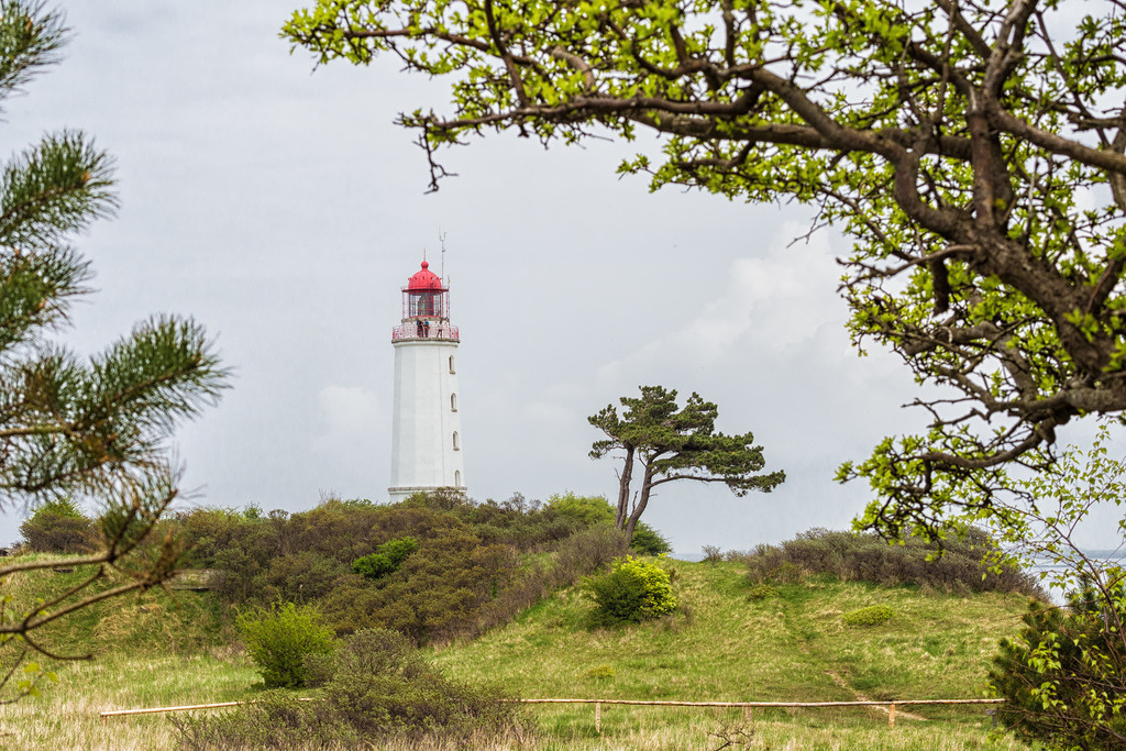 Leuchtturm | Der Leuchtturm Dornbusch auf der Insel Hiddensee.