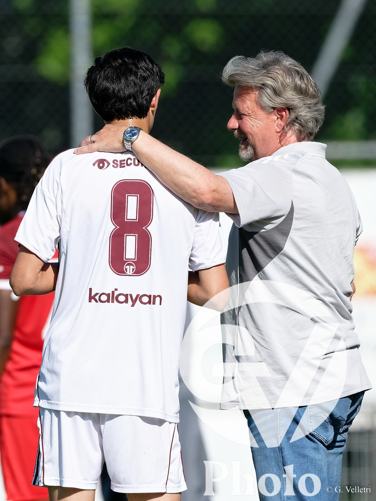 Lancy FC  v Servette FC M-21  - 1ere ligue Classic  | Geneva, Switzerland - April 25 : during the 1ere ligue Classic  match between Lancy FC  and Servette FC M-21  at Stade de Marignac on April 25 , 2026 in Geneva, Switzerland.