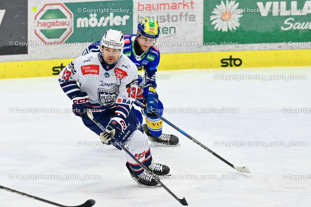 EC IDM WÄRMEPUMPEN VSV vs. HYDRO FEHERVAR AV 19 | #43 Gaunce Cameron HYDRO FEHERVAR, #26 VAN NES Guus EC VSV, EC IDM WÄRMEPUMPEN VSV vs. HYDRO FEHERVAR AV 19, EC IDM WÄRMEPUMPEN VSV vs. HYDRO FEHERVAR AV 19 am 20.11.2024 in Villach (Stadthalle Villach), Austria, (Photo by Bernd Stefan)