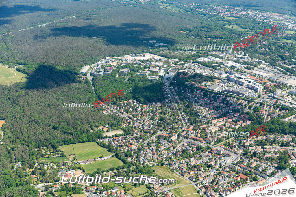 Aktuelles Luftbild von Ziegelstein Nürnberg - Die Luftaufnahme wurde 2020 mittels UL-Flugzeug erstellt ( keine Drohne ) - hochauflösende Kamera-Systeme von  Canon -Beste Qualität - Für grossformatige Ausdrucke geeignet. Die Geschenkidee !