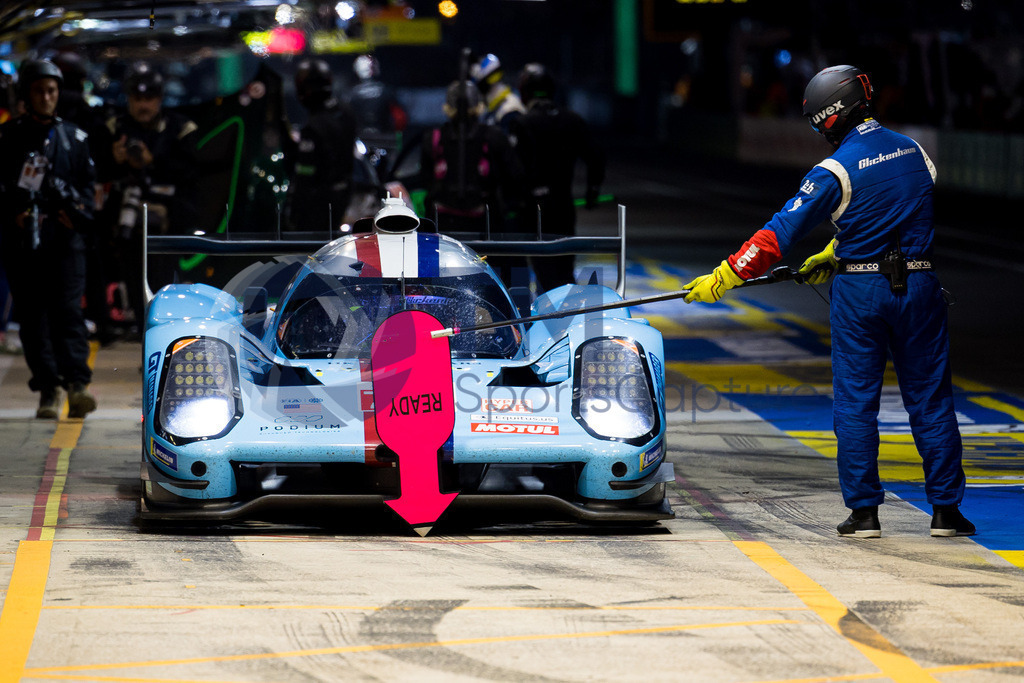 0D2A0138 | LE MANS,FRANCE,08.Jun.23 - MOTORSPORTS - WEC, FIA World Endurance Championships, 24 Hours of Le Mans, Circuit de la Sarthe, free practice 4. Image shows Franck Mailleux (FRA), Nathanael Berthon (FRA) and Esteban Gutierrez (MEX/Glickenhaus Racing). Photo: Trainproduction / Matthias Trinkl