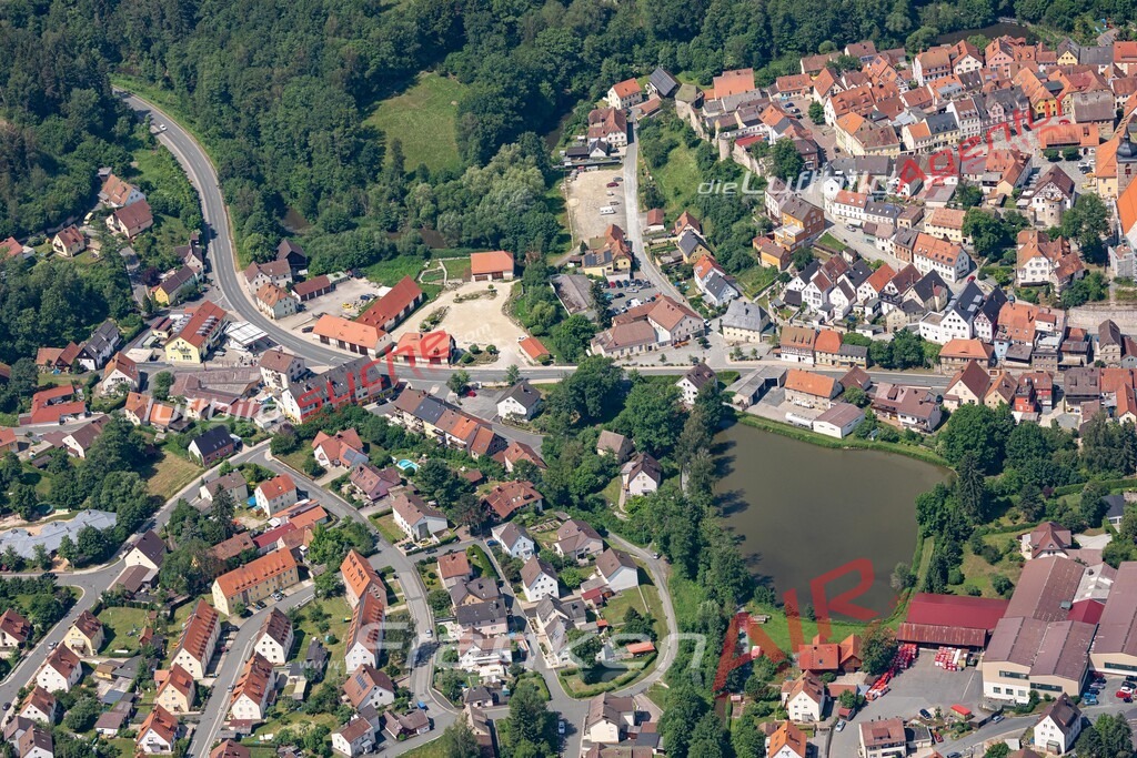 aktuelles Luftbild von  Creussen  - Luftaufnahme wurde 2019 von https://frankenair.de mittels Flugzeug (keine Drohne) erstellt.