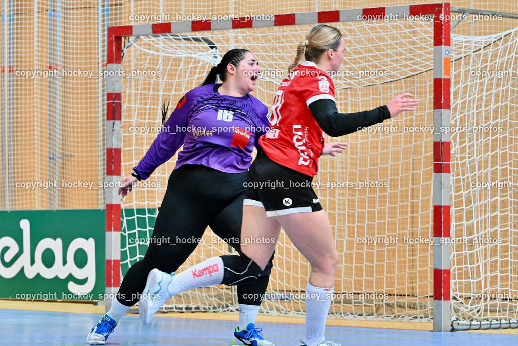 SC Ferlach vs. WAT Atzgersdorf | #16 Segota Helena SC Ferlach Damen, #81 BOHNEN Alina WAT Atzgersdorf, SC Ferlach vs. WAT Atzgersdorf, SC Ferlach vs. WAT Atzgersdorf am 12.05.2024 in Ferlach (Ballspielhalle Ferlach), Austria, (Photo by Bernd Stefan)