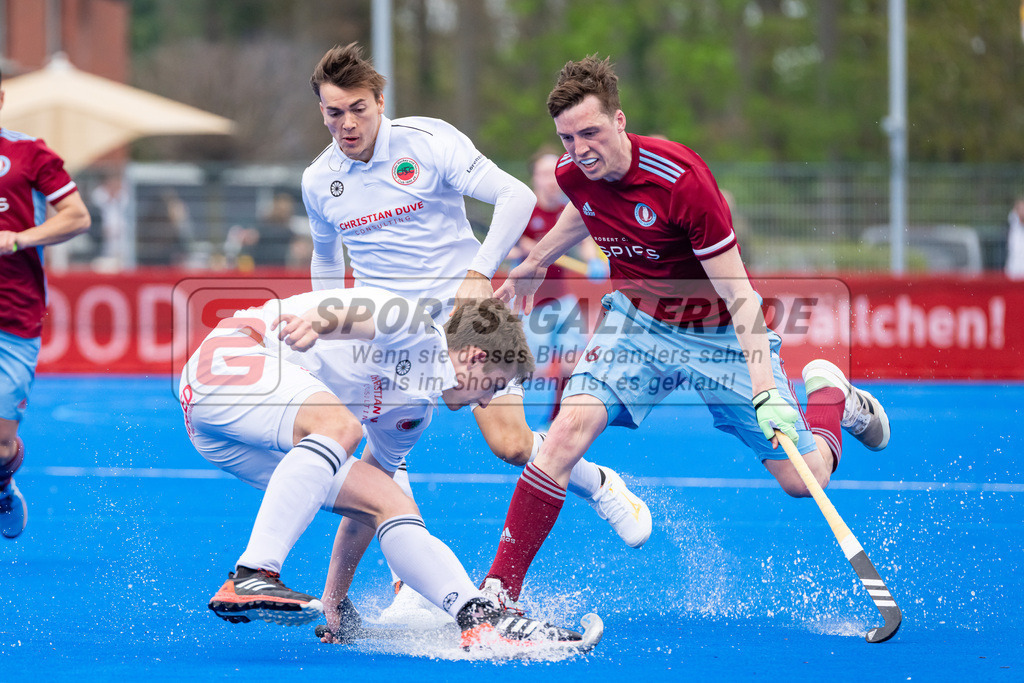 HK_20230415_106920 | 1. Bundesliga Herren Crefelder HTC - UHC Hamburg am 14.4.2023 Crefelder HTC, Krefeld , #U6 , Schröder Mika ( Crefelder HTC #33 ) , Acosta Nicolas ( Crefelder HTC #25 )