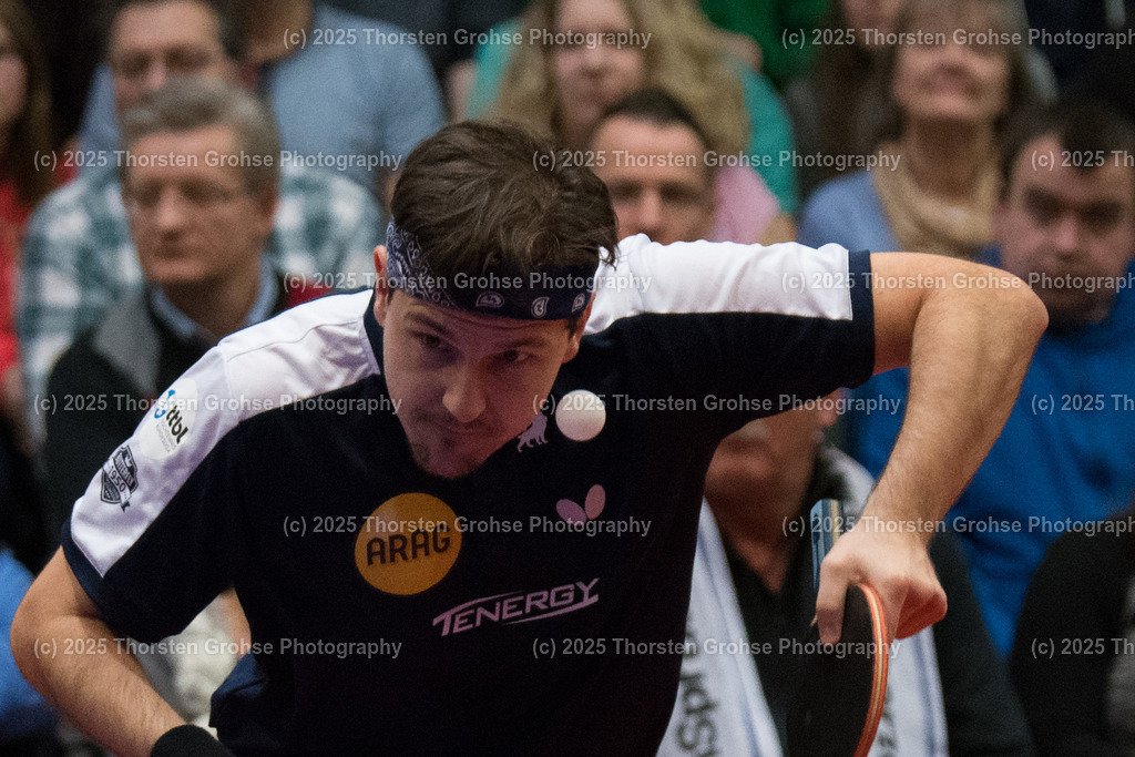 TTBL TTC Fulda-Maberzell vs. Borussia Duesseldorf | Timo BOLL (Borussia Duesseldorfl); TTBL TTC Fulda-Maberzell vs. Borussia Duesseldorf, Tischtennis-Bundesliga - 12. Spieltag am 21.01.2018 in der Hubtex Arena in Fulda, (Deutschland) - Realisiert mit Pictrs.com