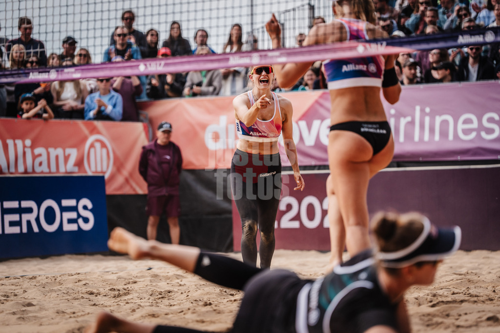 Beachvolleyball | Frauen | Allianz German Beach Tour 2025 | Tourstop Düsseldorf | 18.05.2025 | Tabea Schwarz jubelt
