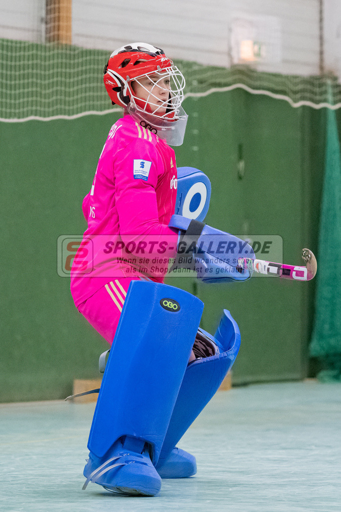 HK_20230128_103280 | 1. Bundesliga 1/4 Finale ( Damen ) Rot-Weiss Köln - Club an der Alster am 28.1.2023 Rot-Weiss Köln  , Köln , Lisa Höllriegl ( Torfrau Rot-Weiss Köln #23 )