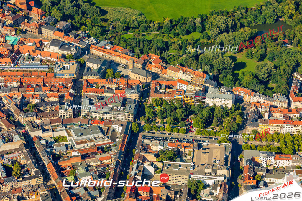 Schöne Luftaufnahme als Geschenk in Altstadt Fürth - Die Luftbildaufnahme wurde 2025 vom UL-Flugzeug heraus erstellt ( keine Drohne ) - Hochauflösende Luftaufnahme -Nicht vergleichbar mit Google Maps oder Satelittenbilder- Die Geschenkidee !Mit Lizenz und Bildrechte bestellbar