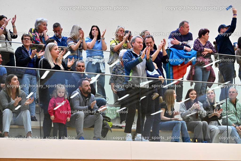 FBK Loka vs. VSV Unihockey | Besucher Ballspielhalle St. Martin, VSV Unihockey Fans, FBK Loka vs. VSV Unihockey, FBK Loka vs. VSV Unihockey am 23.03.2025 in Villach (Ballspielhalle St. Martin), Austria, (Photo by Bernd Stefan)