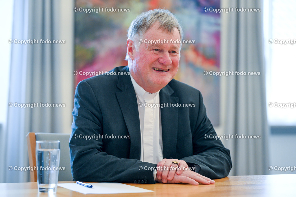 Manfred Scheuer (Bischof der Dioezese Linz)_ 27.03.2024-5 | 27.03.2024, Bischofshof Linz, AUT, Manfred Scheuer (Bischof der Dioezese Linz), im Bild Manfred Scheuer (14. Bischof der Dioezese Linz, Dioezesanbischof der Katholischen Kirche in Oberoesterreich)