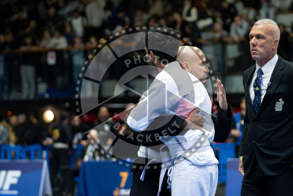 20240119PBB3344 | Fighters compete during the IBJJF European Championship in Paris, France, on January 19, 2024.